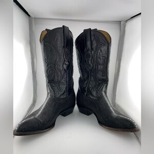 Womens Los Altos Black Exotic Genuine Stingray Western Cowboy Boots Womens 7.5M 